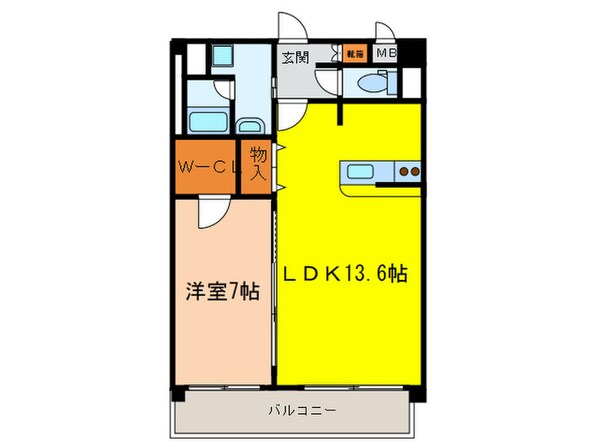 ミコノス亀が洞の物件間取画像